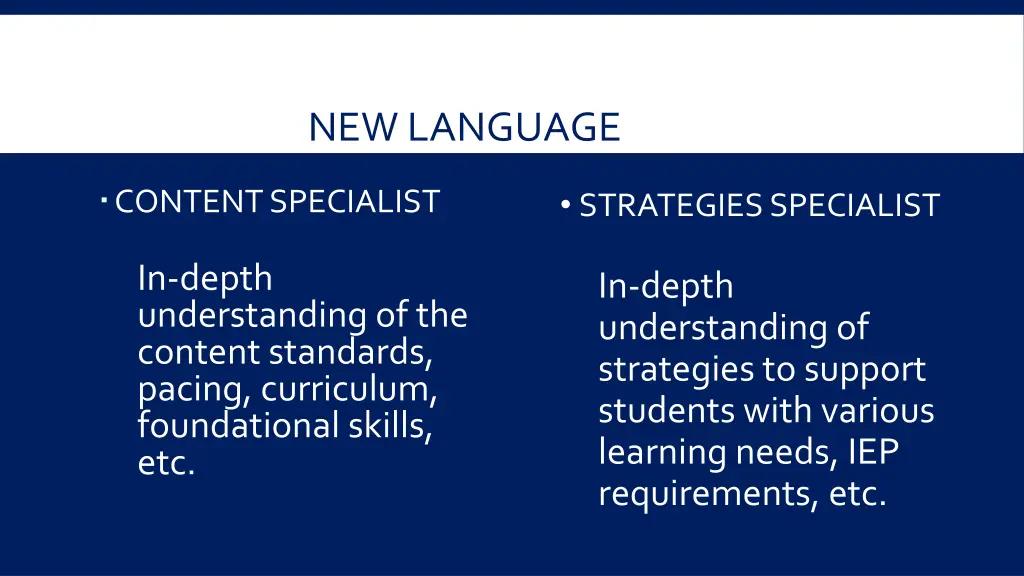 new language