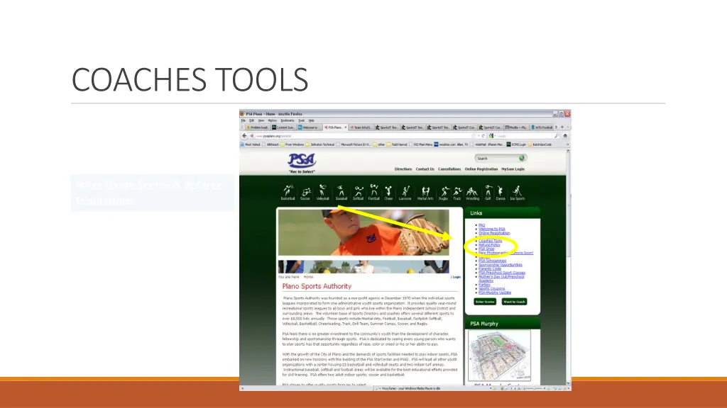 coaches tools