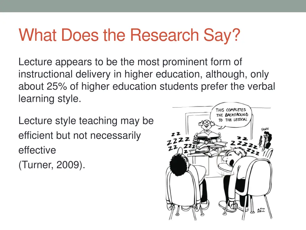 what does the research say 1