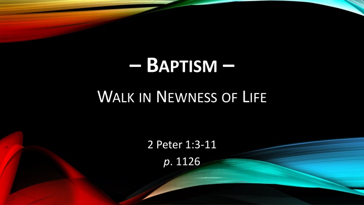 b aptism