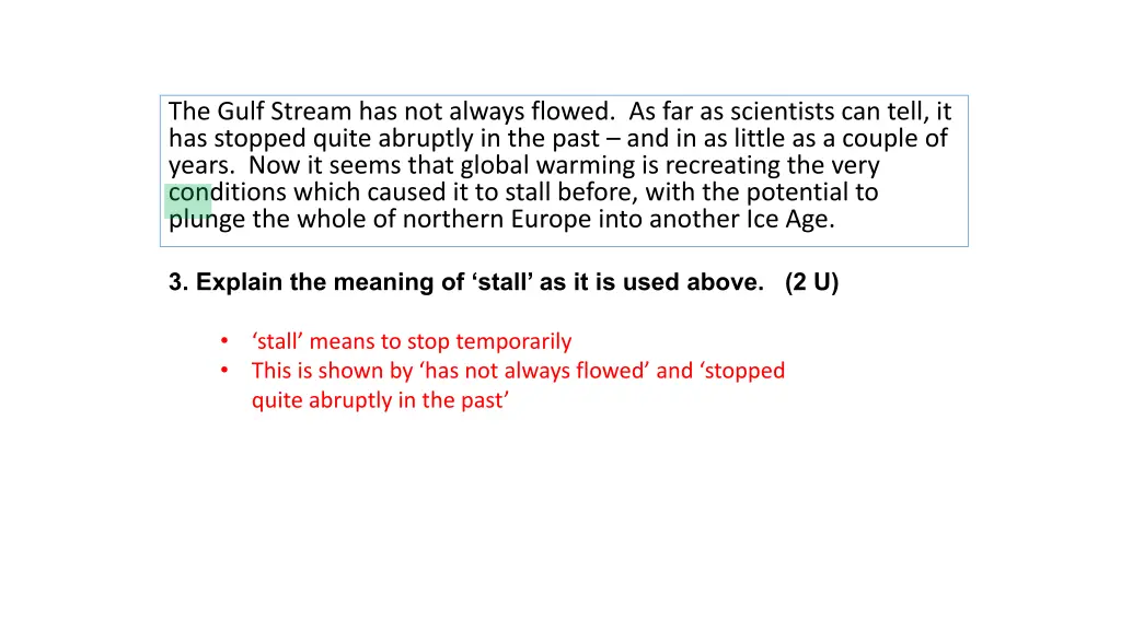 the gulf stream has not always flowed