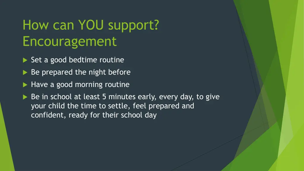 how can you support encouragement
