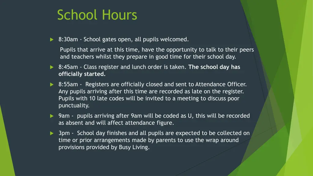 school hours