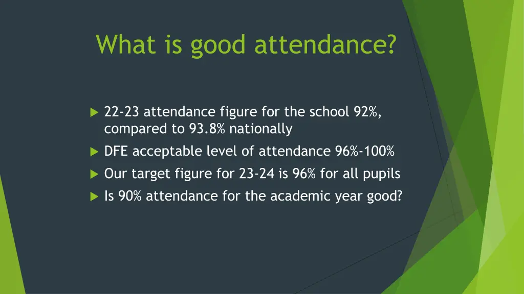 what is good attendance