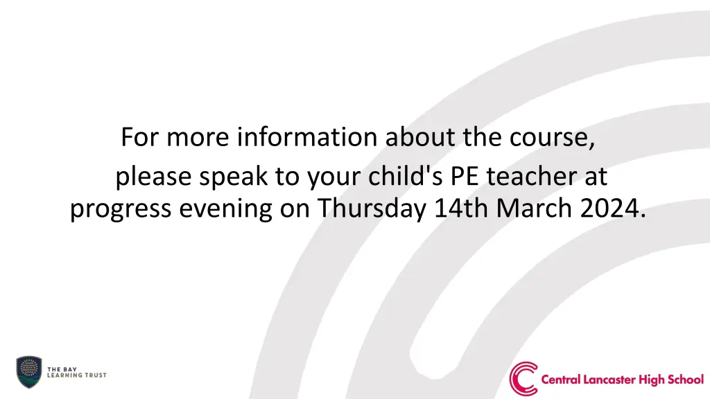 for more information about the course please