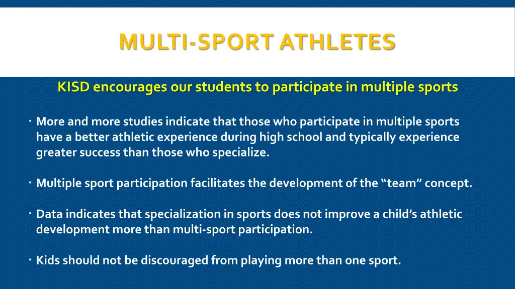 multi sport athletes