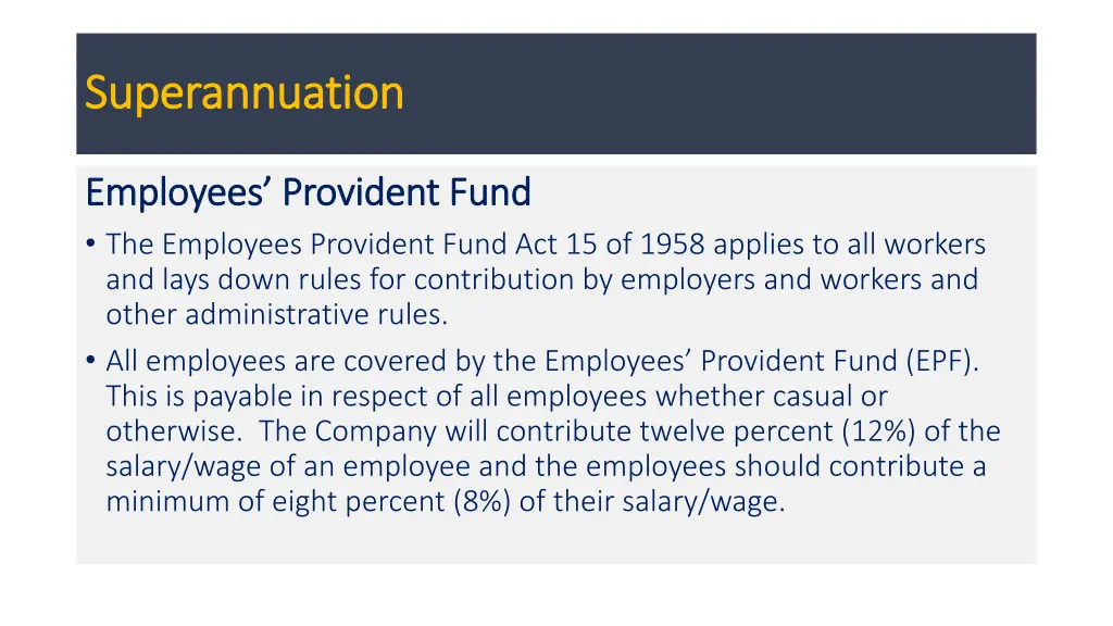 superannuation superannuation