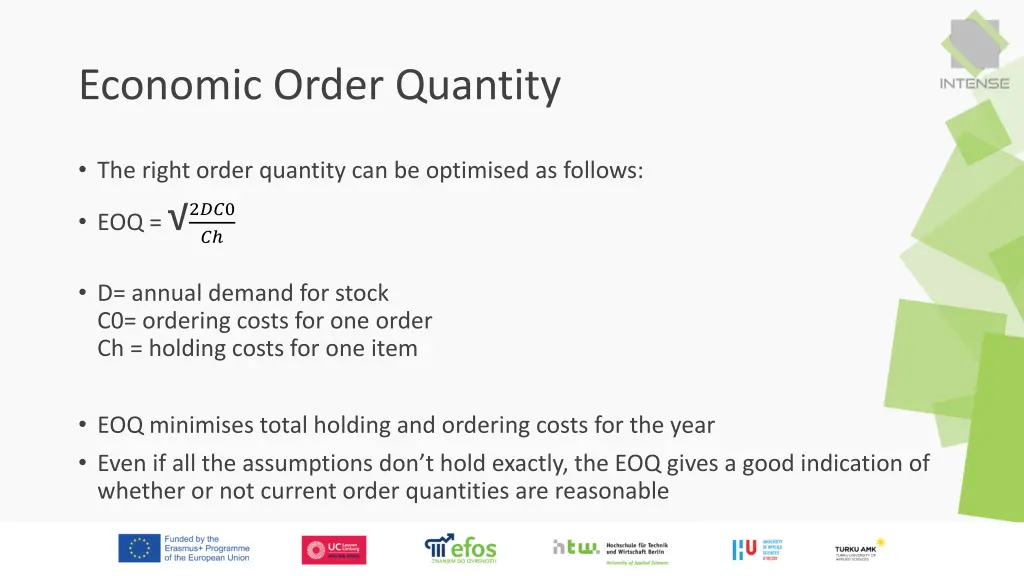economic order quantity