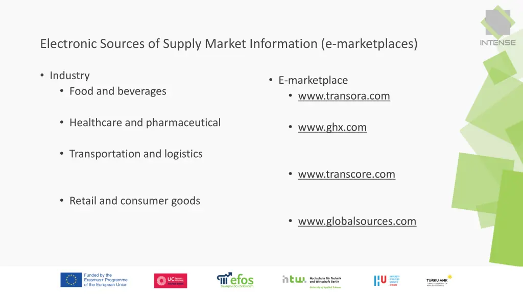 electronic sources of supply market information 1