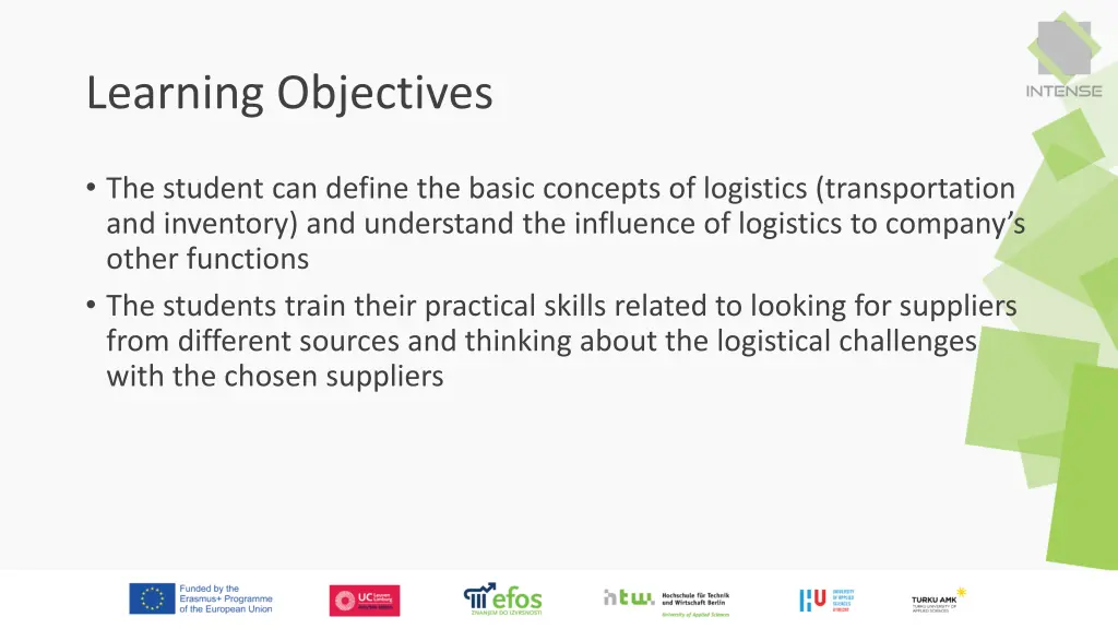 learning objectives