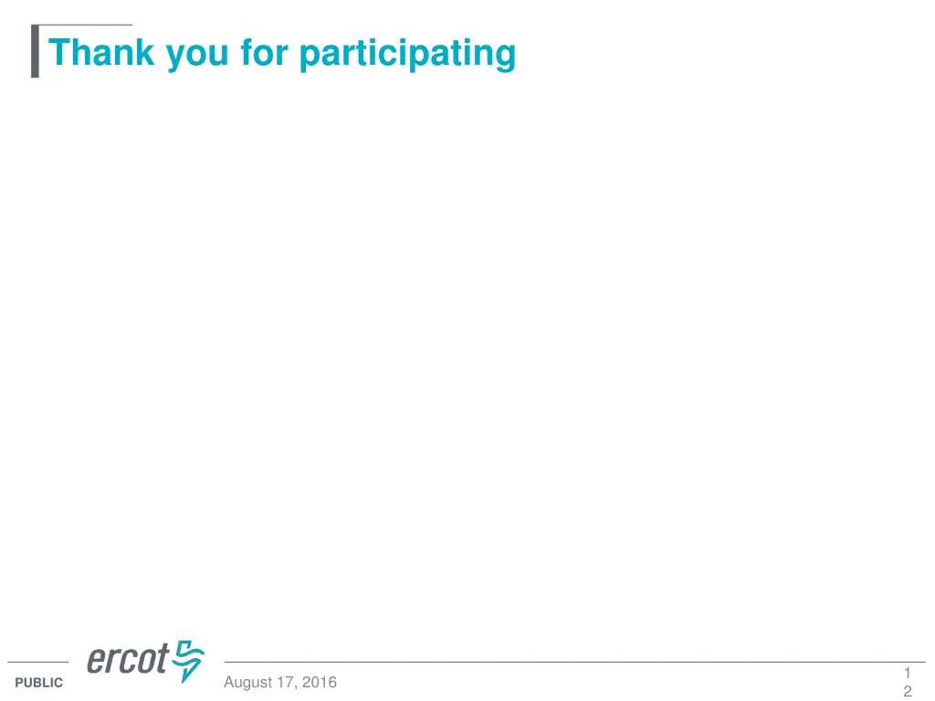 thank you for participating