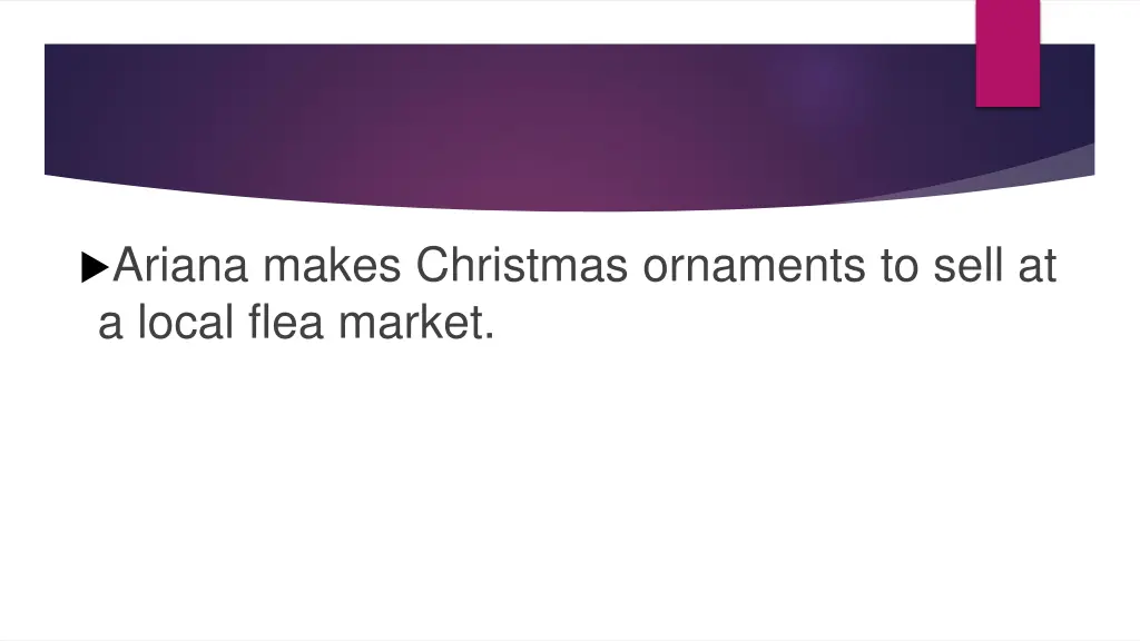 ariana makes christmas ornaments to sell