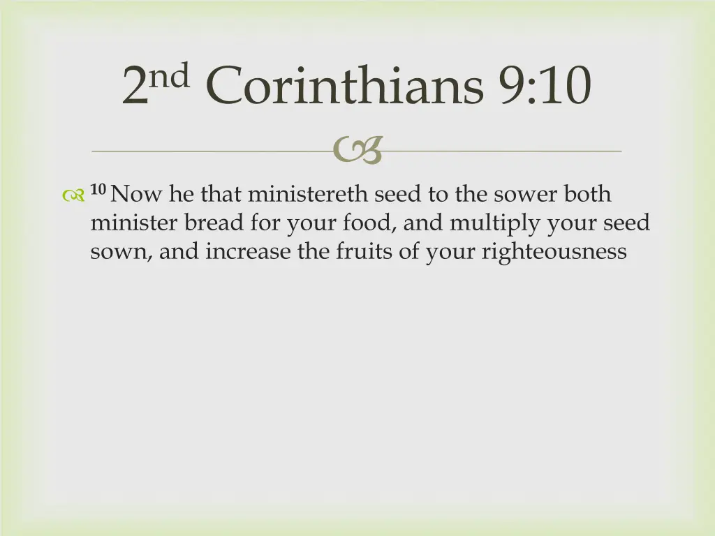 2 nd corinthians 9 10