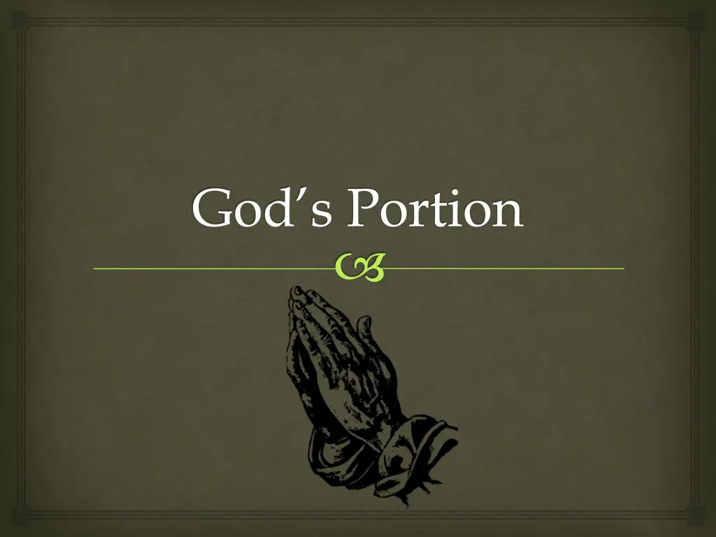 god s portion