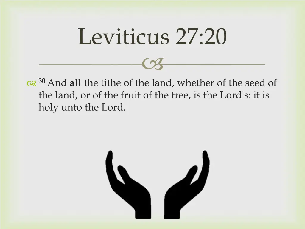 leviticus 27 20