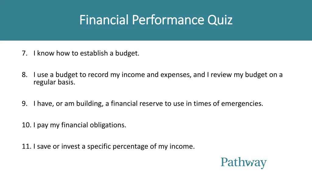 financial performance quiz financial performance 1