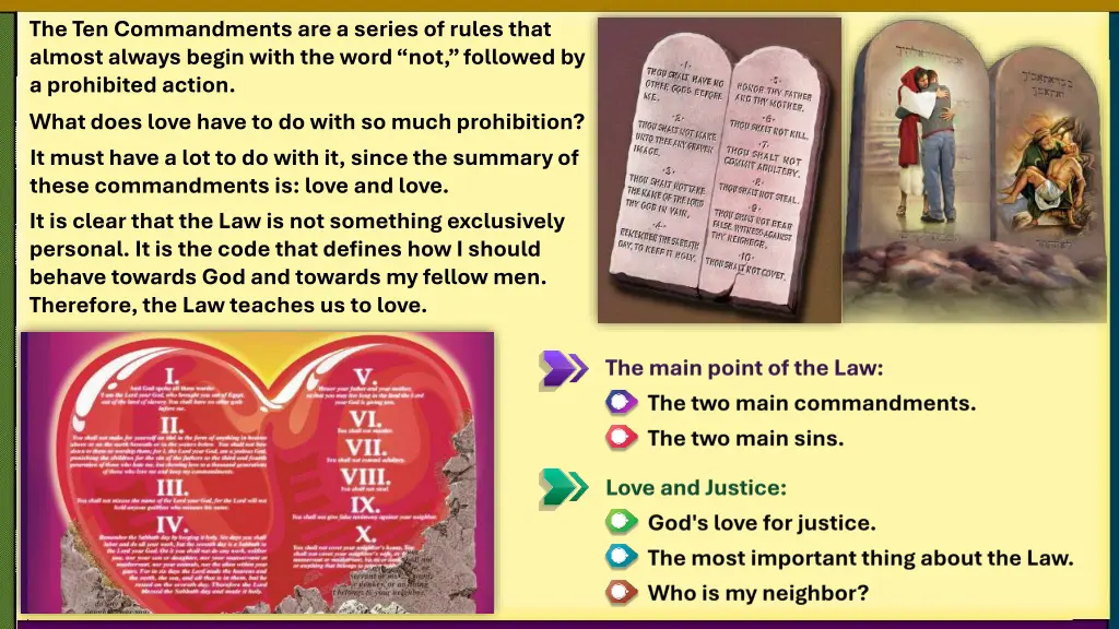 the ten commandments are a series of rules that