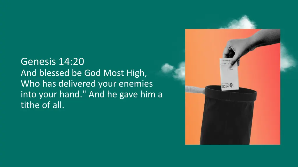 genesis 14 20 and blessed be god most high