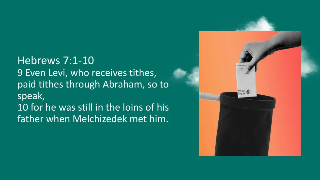 hebrews 7 1 10 9 even levi who receives tithes