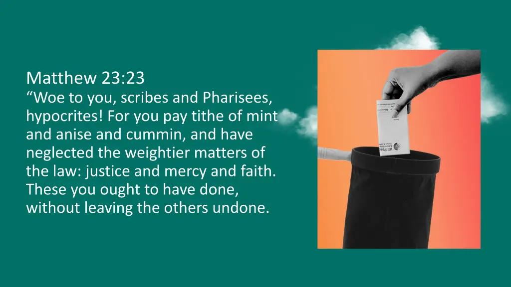 matthew 23 23 woe to you scribes and pharisees