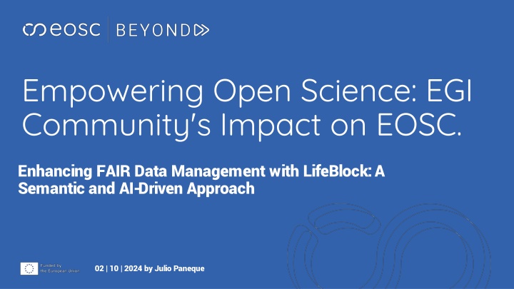 empowering open science egi community s impact