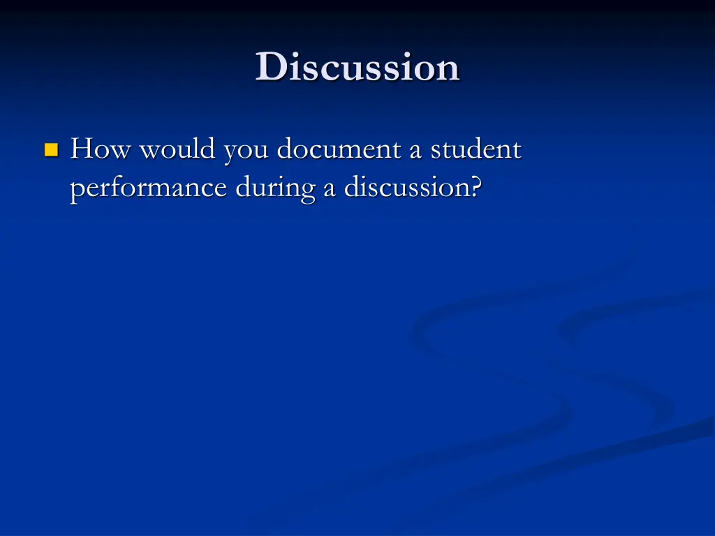 discussion
