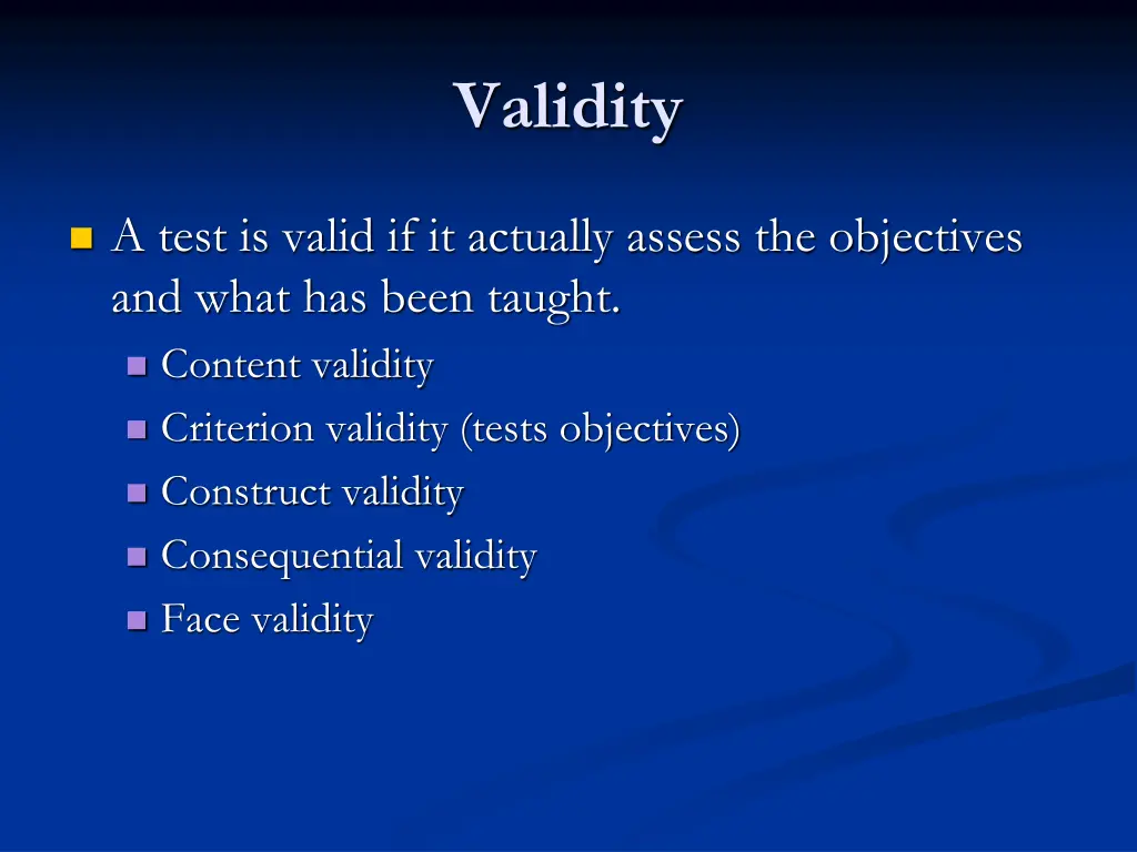 validity