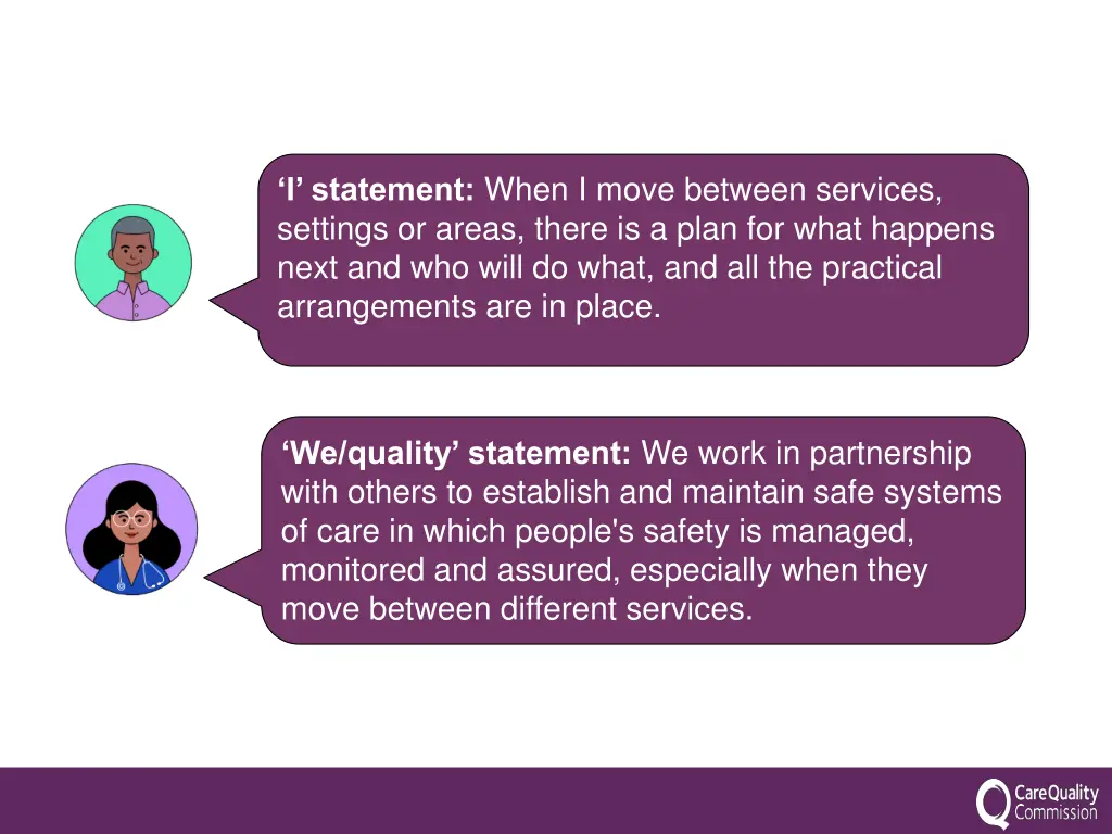 i statement when i move between services settings