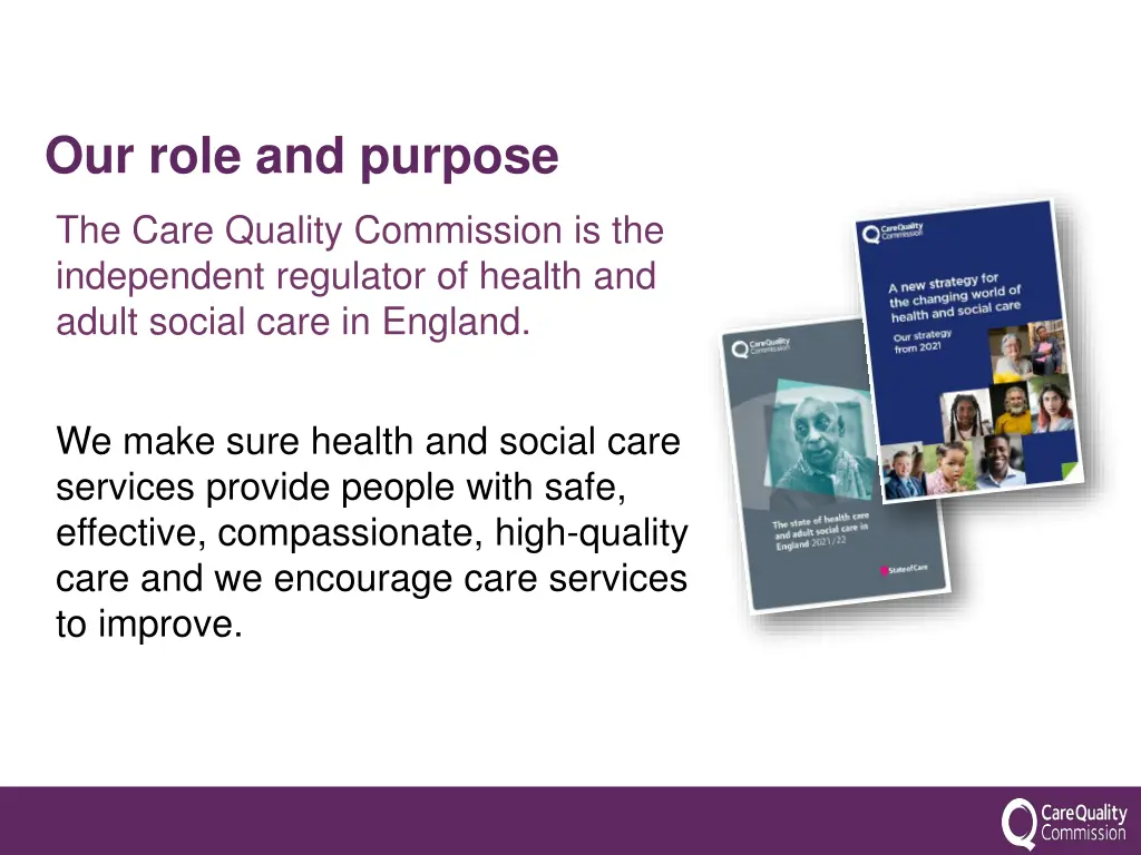 our role and purpose