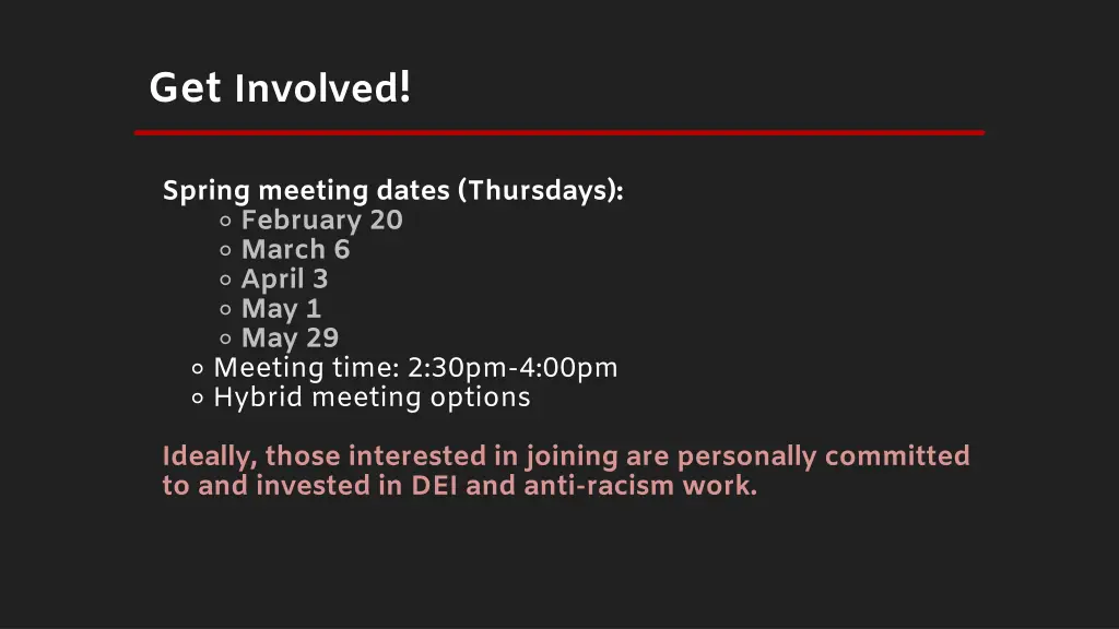 get involved