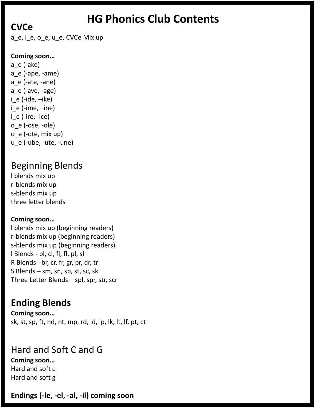 hg phonics club contents 2
