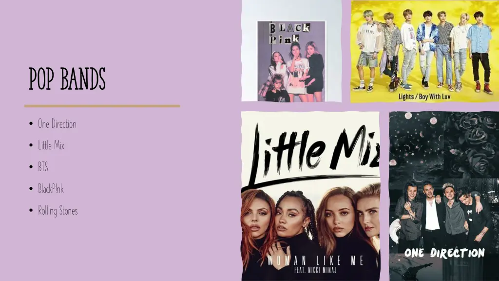 pop bands