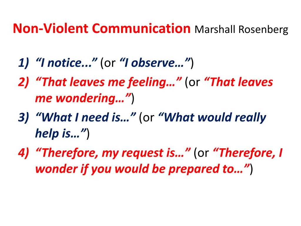non violent communication marshall rosenberg