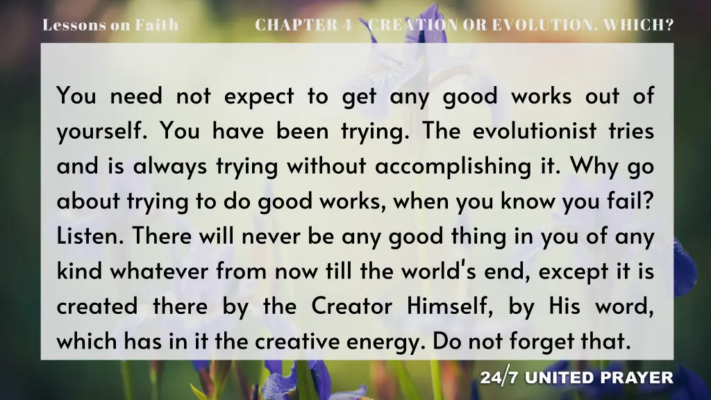lessons on faith 10