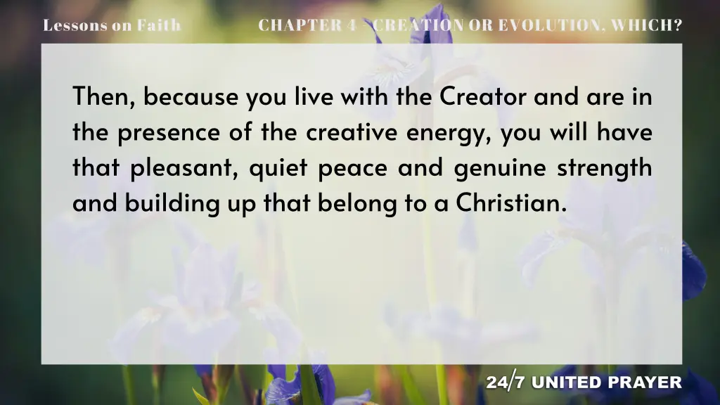 lessons on faith 12