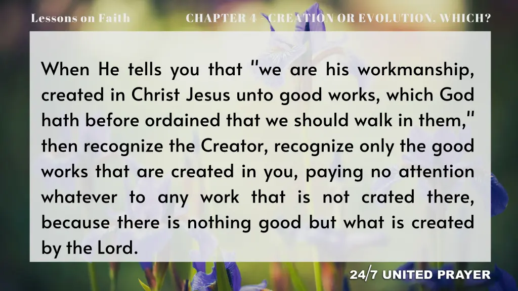 lessons on faith 13