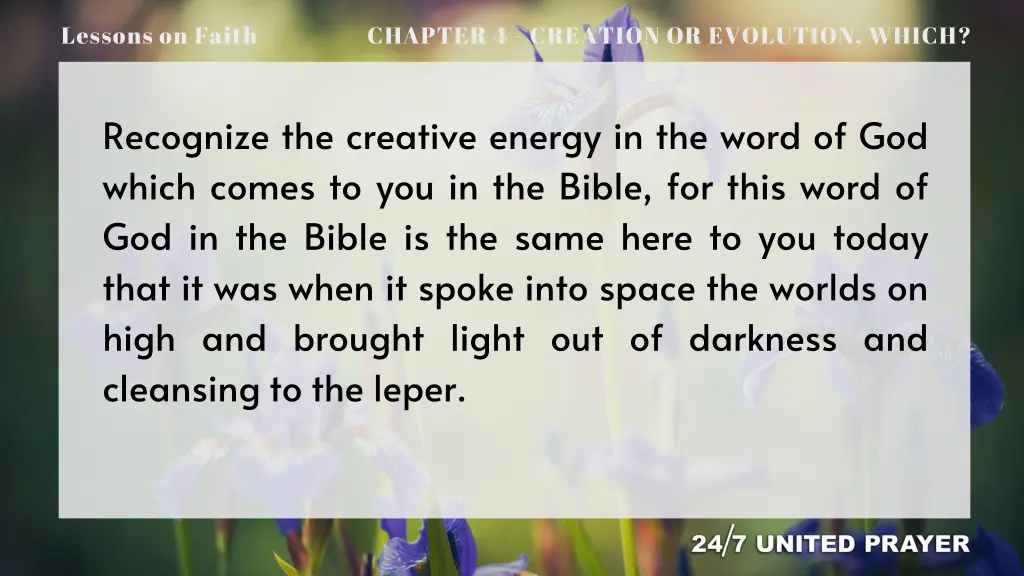 lessons on faith 3