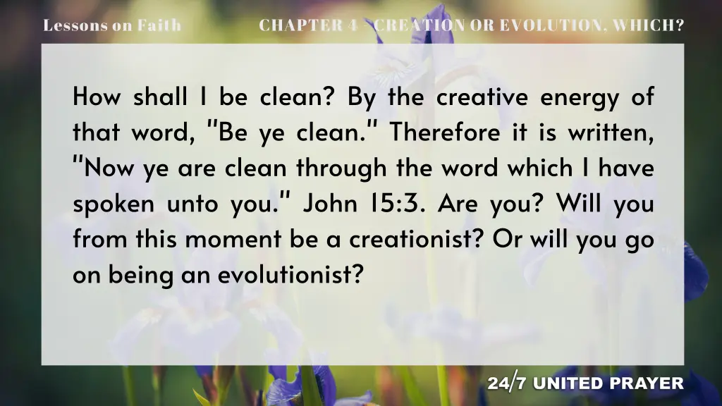 lessons on faith 5