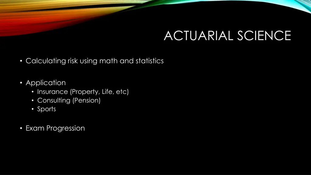 actuarial science