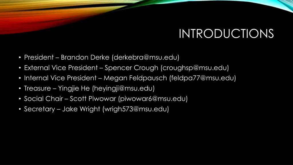 introductions