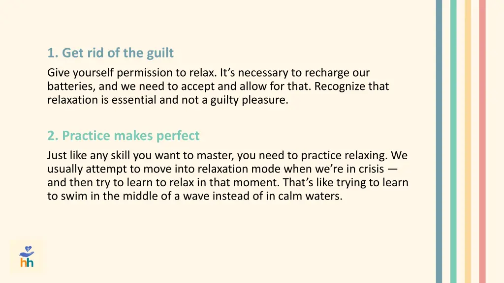 1 get rid of the guilt give yourself permission