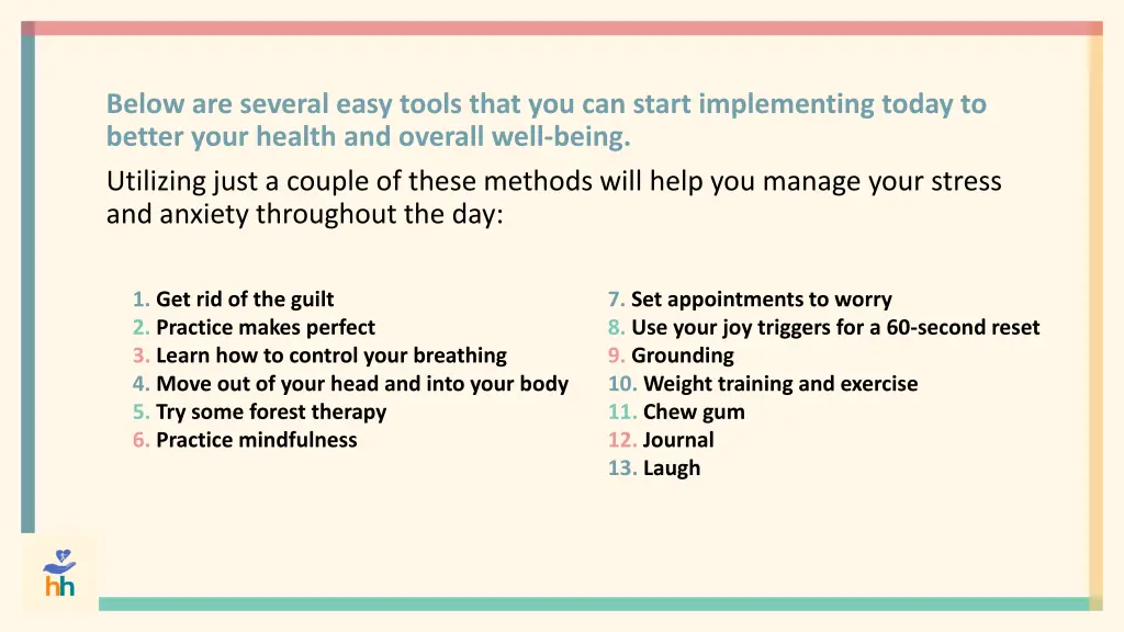 below are several easy tools that you can start