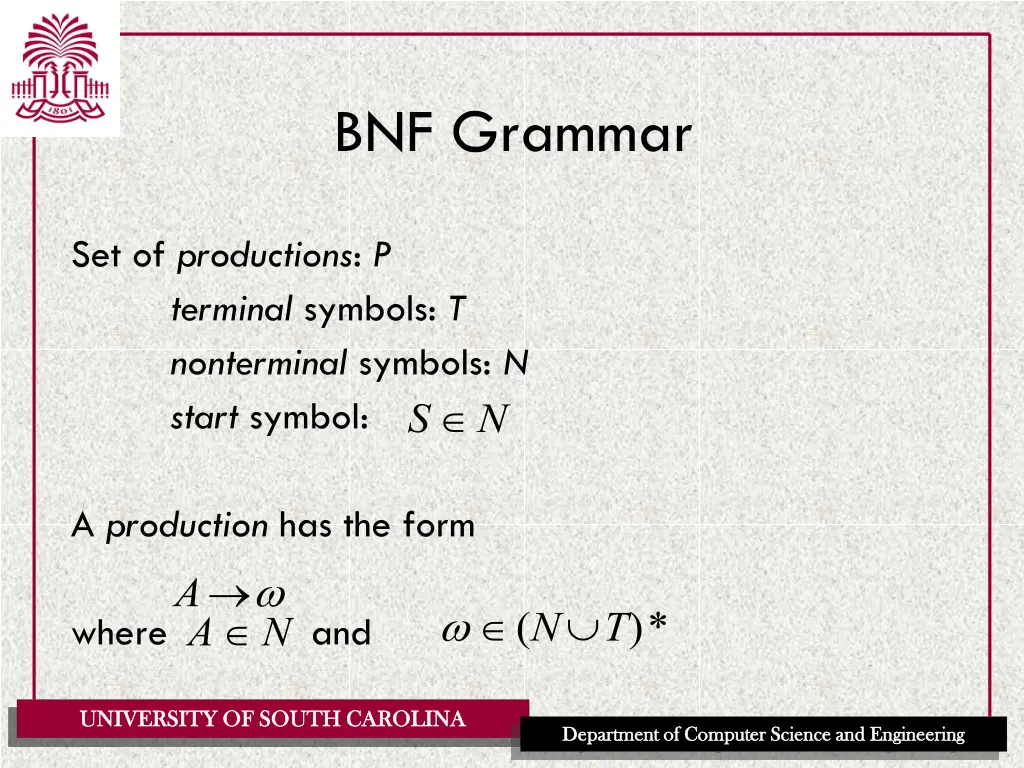 bnf grammar