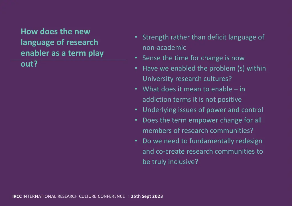 how does the new language of research enabler
