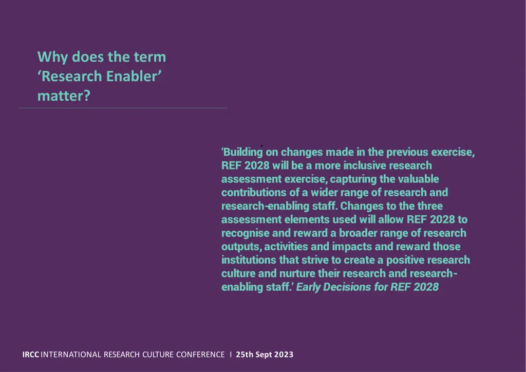 why does the term research enabler matter