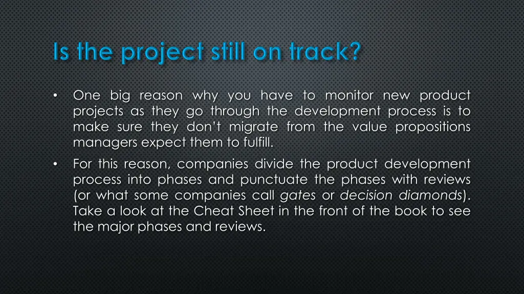 one big reason why you have to monitor