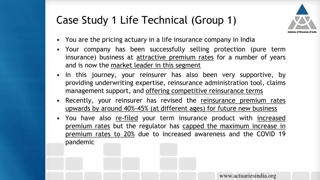 case study 1 life technical group 1