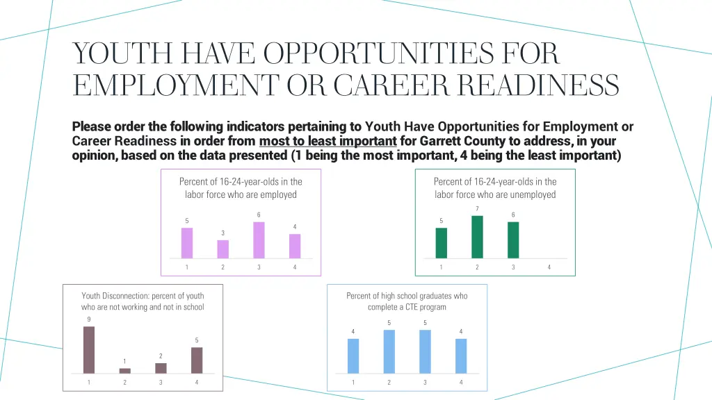 youth have opportunities for employment or career