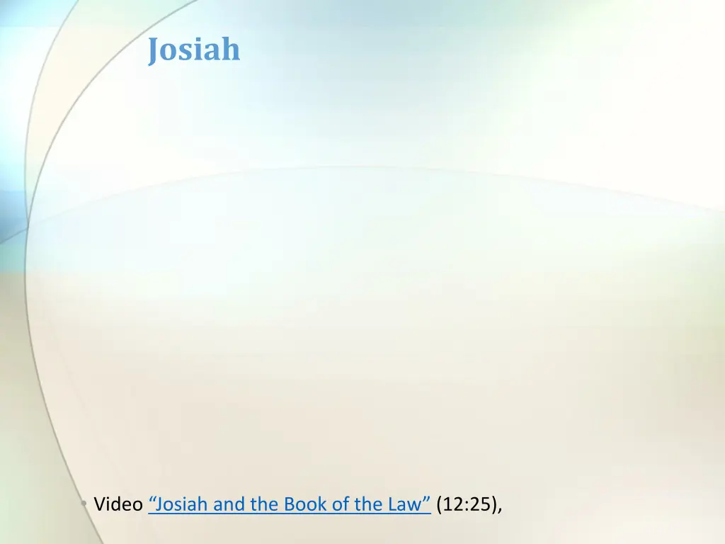 josiah 3