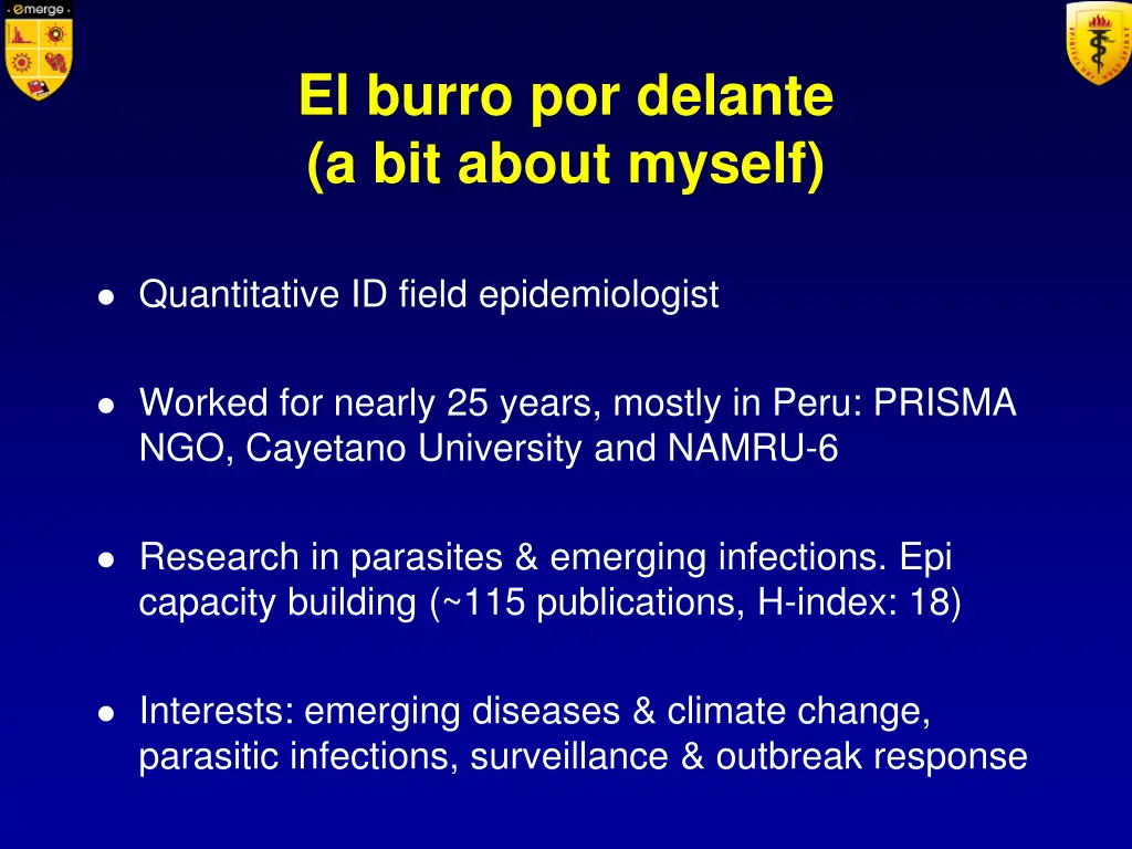 el burro por delante a bit about myself